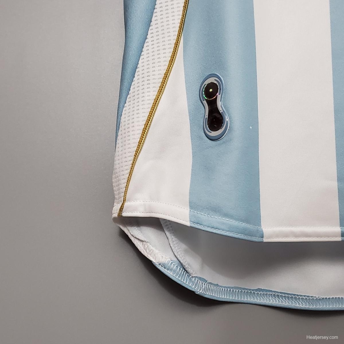 Retro 2006 Argentina home Soccer Jersey