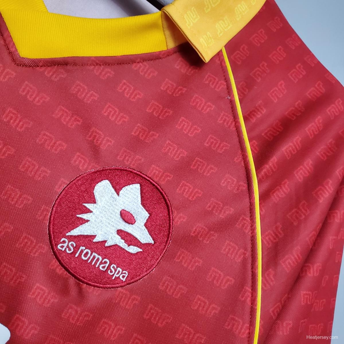 Retro Roma 90/91 home Soccer Jersey