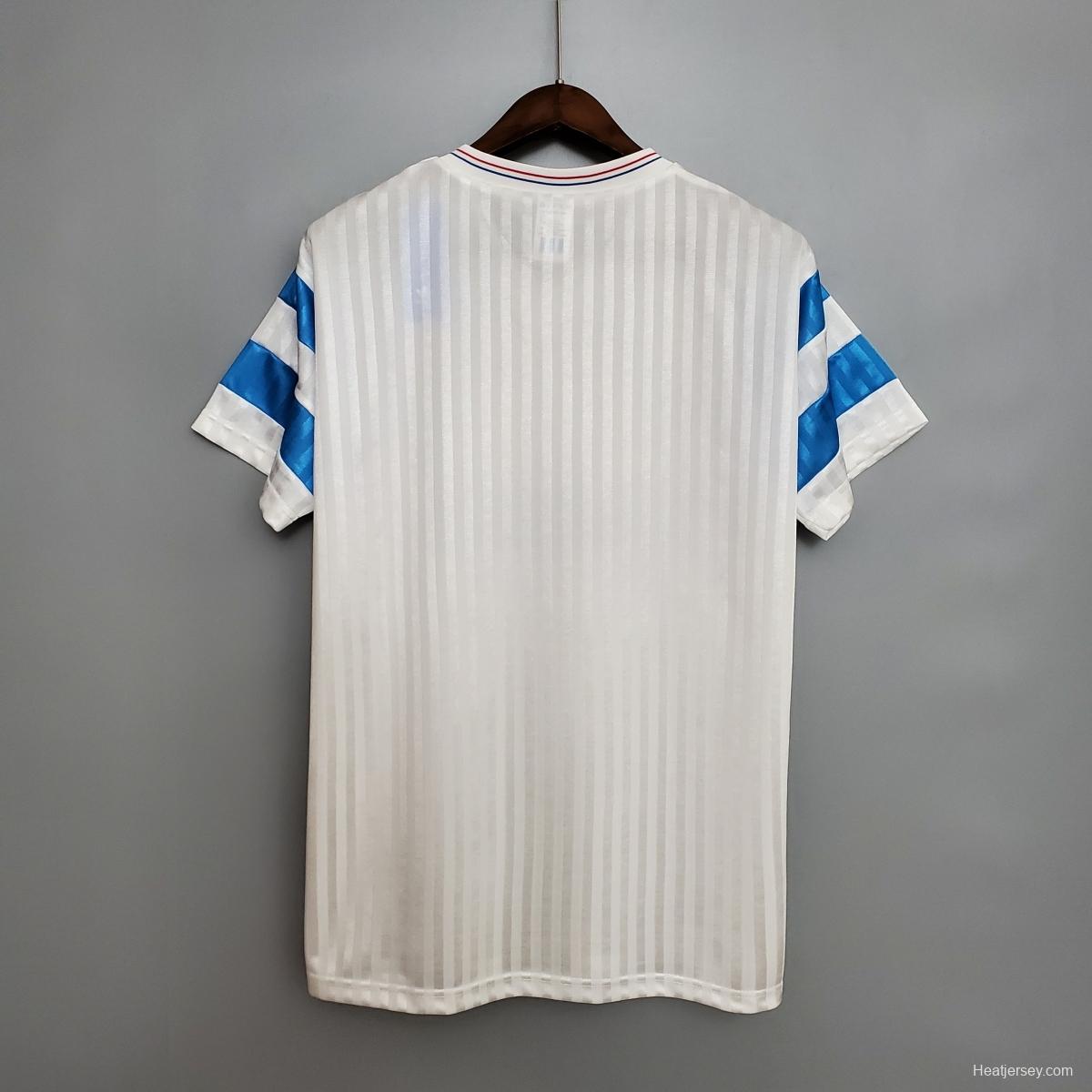 Retro Marseille 1990 home Soccer Jersey