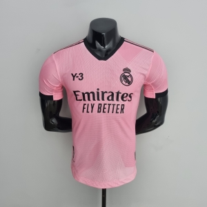 2022 player version Real Madrid Y3 Edition Pink Soccer Jersey