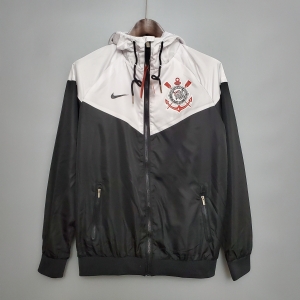 Windbreaker Corinthians Black &amp; White Soccer Jersey