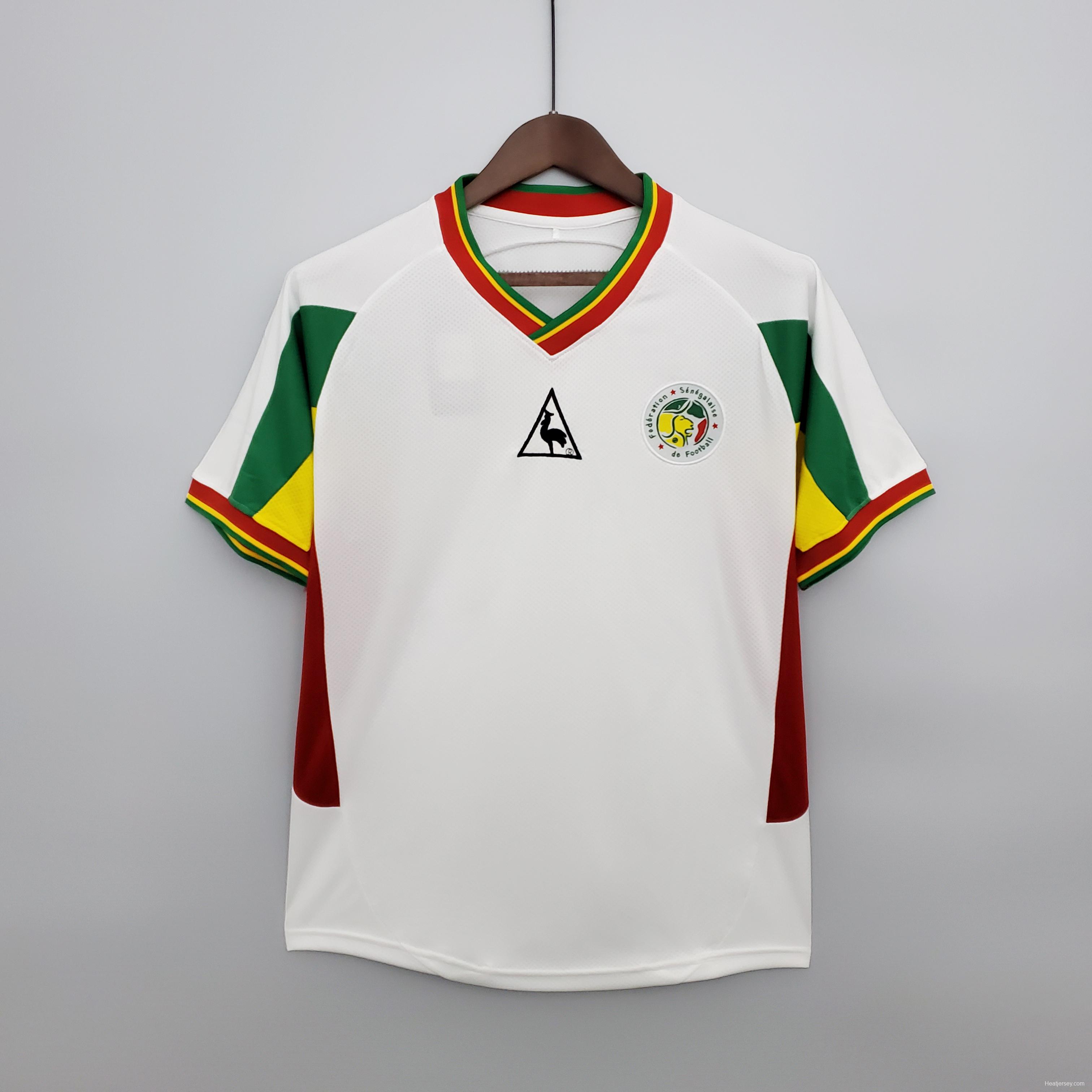 Retro 2002 Senegal white Soccer Jersey