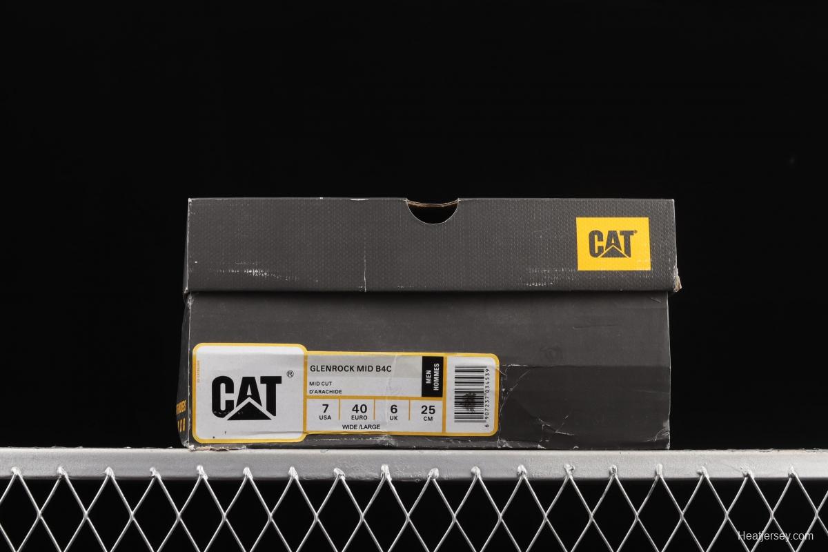 CAT official website new British retro low-top tooling shoes B4C dark coffee