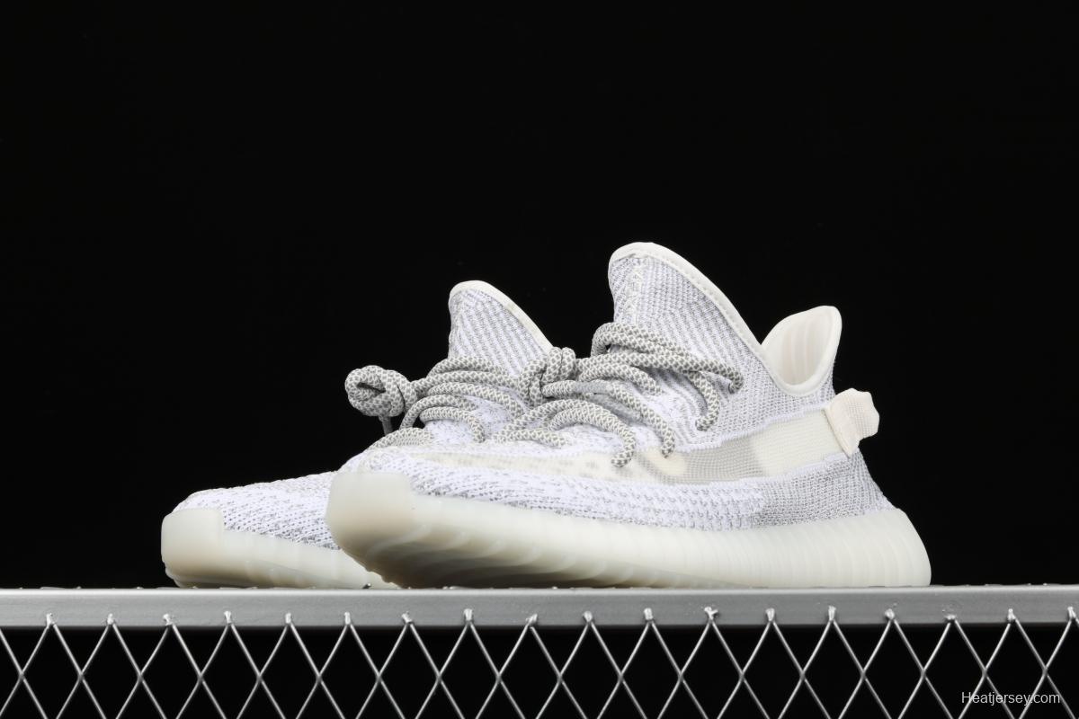 Adidas Yeezy Boost 350V2 Static EF2367 Darth Coconut 350 second generation hollowed-out silk star