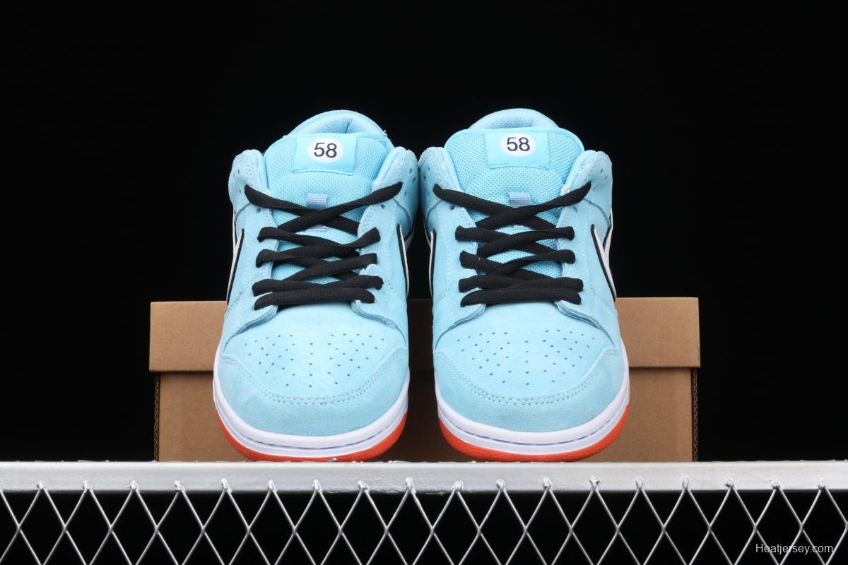 WE CLUB 58 x Nike SB DUNK Low Pro Club 58 Gulf Slam Dunk Series low side leisure sports skateboard shoes BQ6817-401