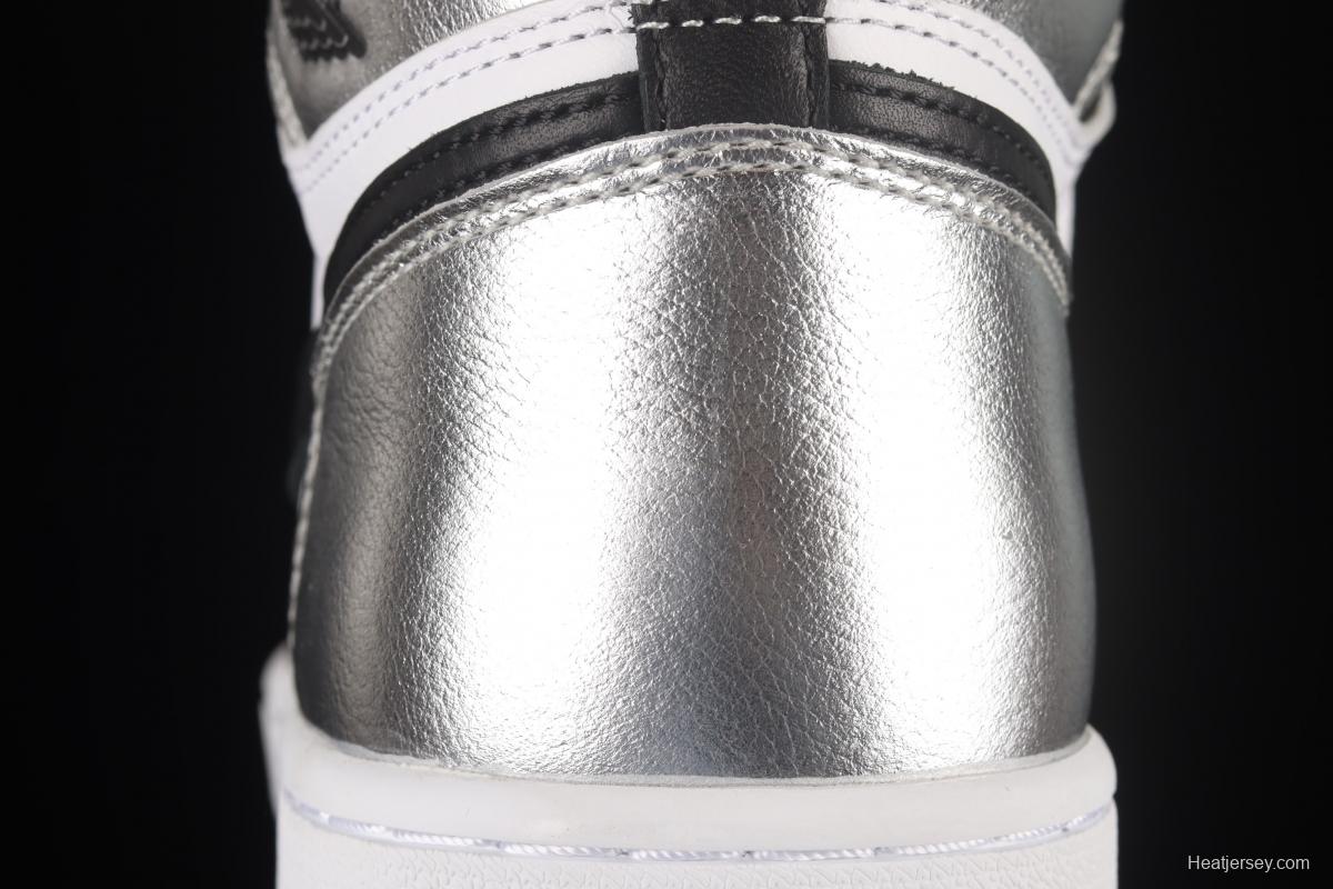 Air Jordan 1 High OG Wmns Silver Toe metal black silver silver toe CD0461-001