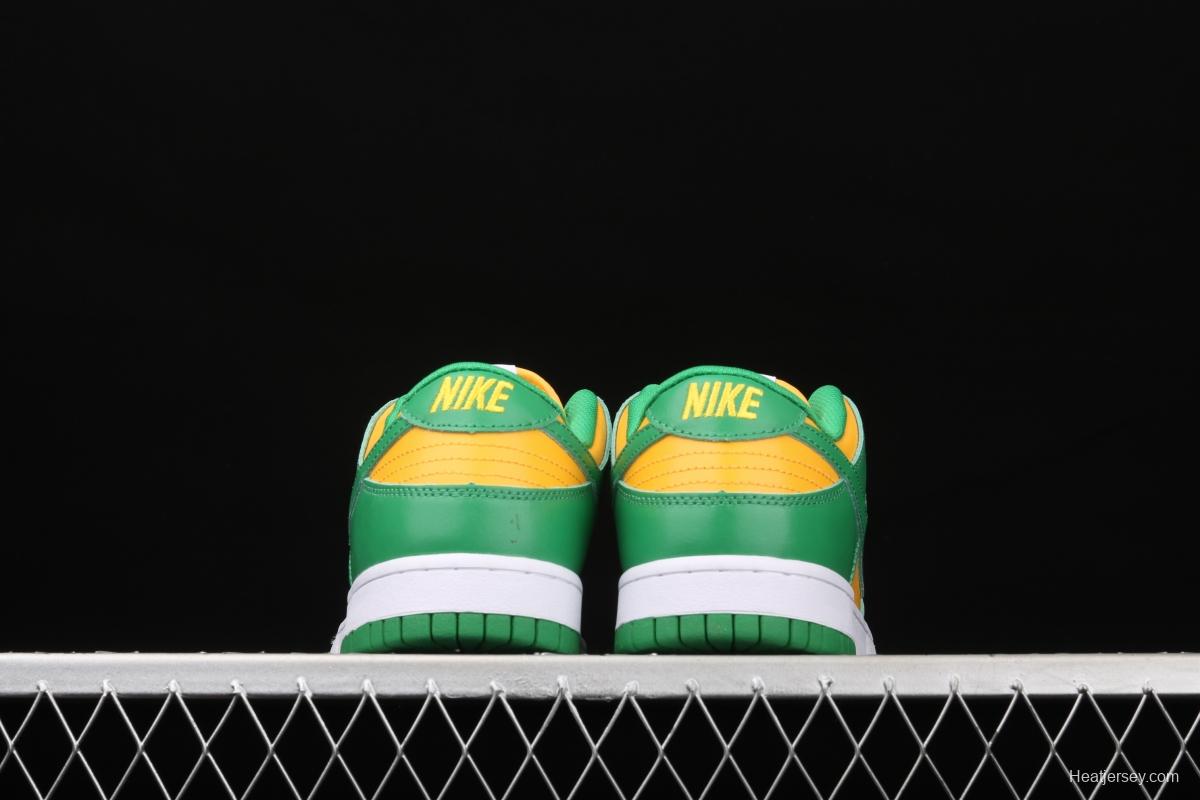 NIKE DUNK SB Low SP Brazil Slam Dunk Series retro low-top leisure sports skateboard shoes CU1727-700