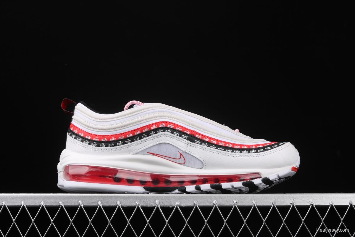 NIKE Air Max 97 new color matching air cushion running shoes CK9397-100