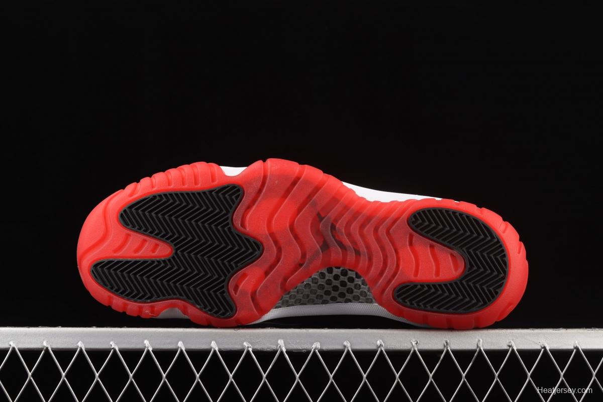 Air Jordan 11 Retro Low 11 low-grade lacquer leather black and red head layer true carbon AV2187-160