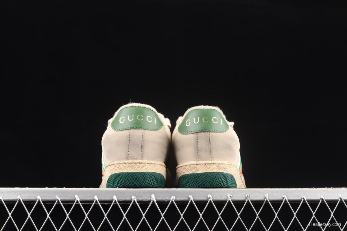 Gucci Distressed Screener Sneaker Gucci classic dirty shoes