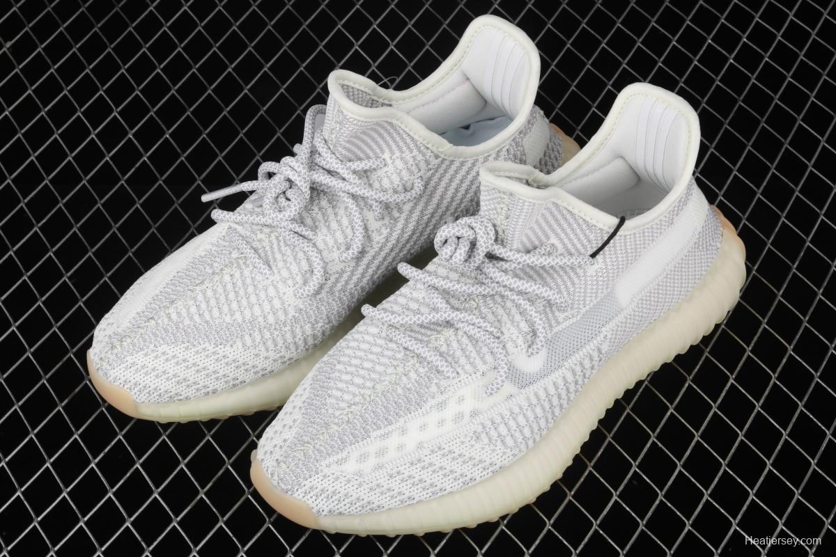 Adidas Yeezy Boost 350 V2 Tailgate FX4348 Darth Coconut 350 second generation hollowed-out Asian grey angel color BASF popcorn