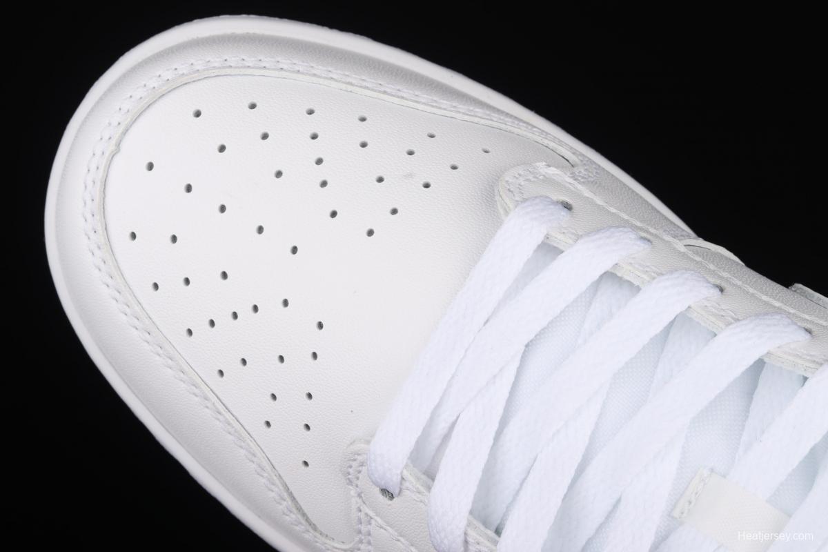 NIKE SB DUNK Low Prm pure white color SB buckle rebound fashion leisure board shoes DD1503-109