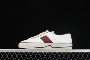 Gucci Tennis 1977 Print Sneaker canvas printed retro leisure sports board shoes