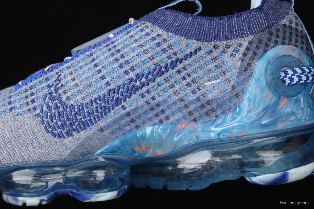 NIKE Air Vapormax 2020 Flyknit fly-woven fast tie full-palm air cushion jogging shoes CT1823-400