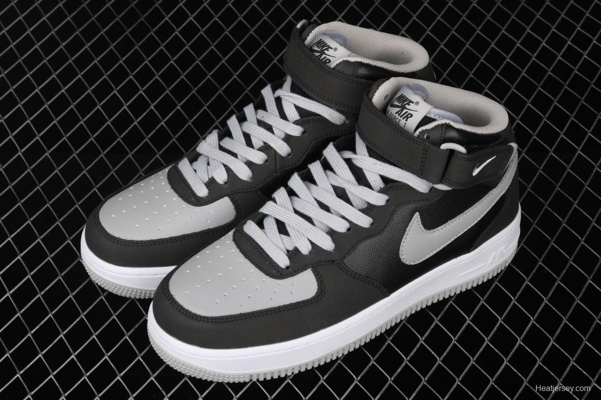 NIKE Air Force 1x 07 Mid shadow gray top casual board shoes 854851-067