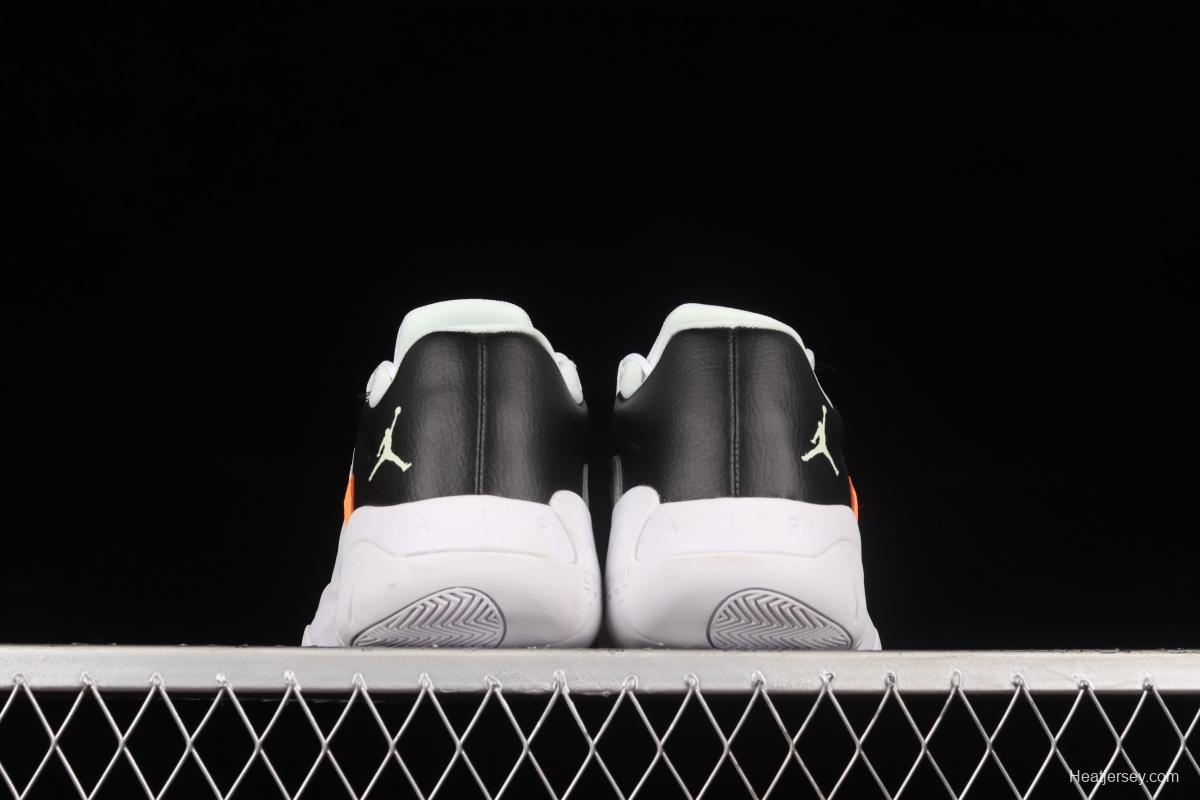 Air Jordan 11 CMFT Low 1 white, black and green low-side anti-skid shock absorber basketball shoes CW0784-300