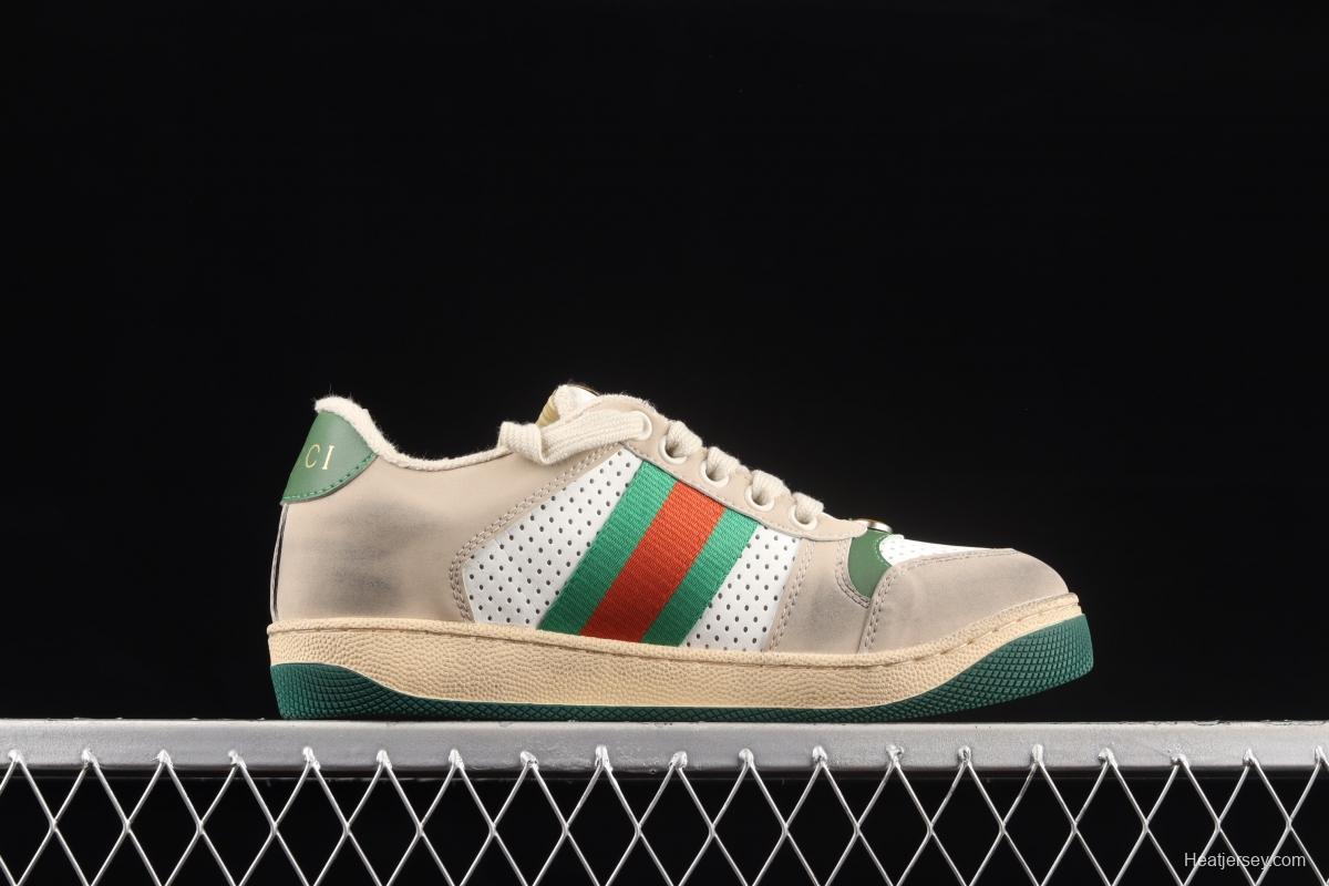 Gucci Distressed Screener Sneaker Gucci classic dirty shoes