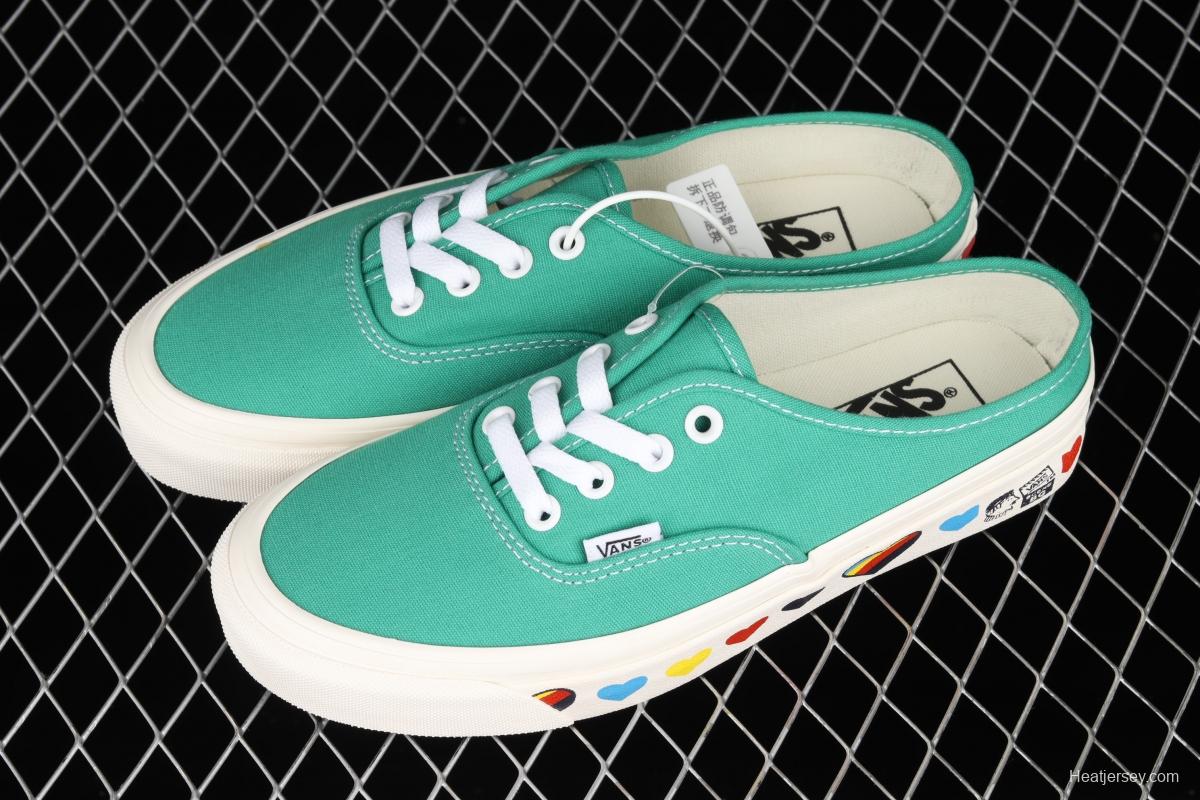 Vans Authentic Anaheim Valentine's Day Limited Green Love Leisure half-drag VN0A54F72BJ