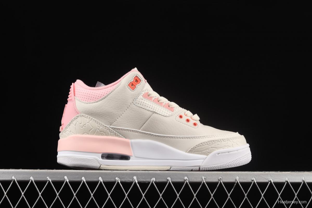 Air Jordan 3 Rust PiNIKE AJ3 Joe 3 White Pink CK9246-116