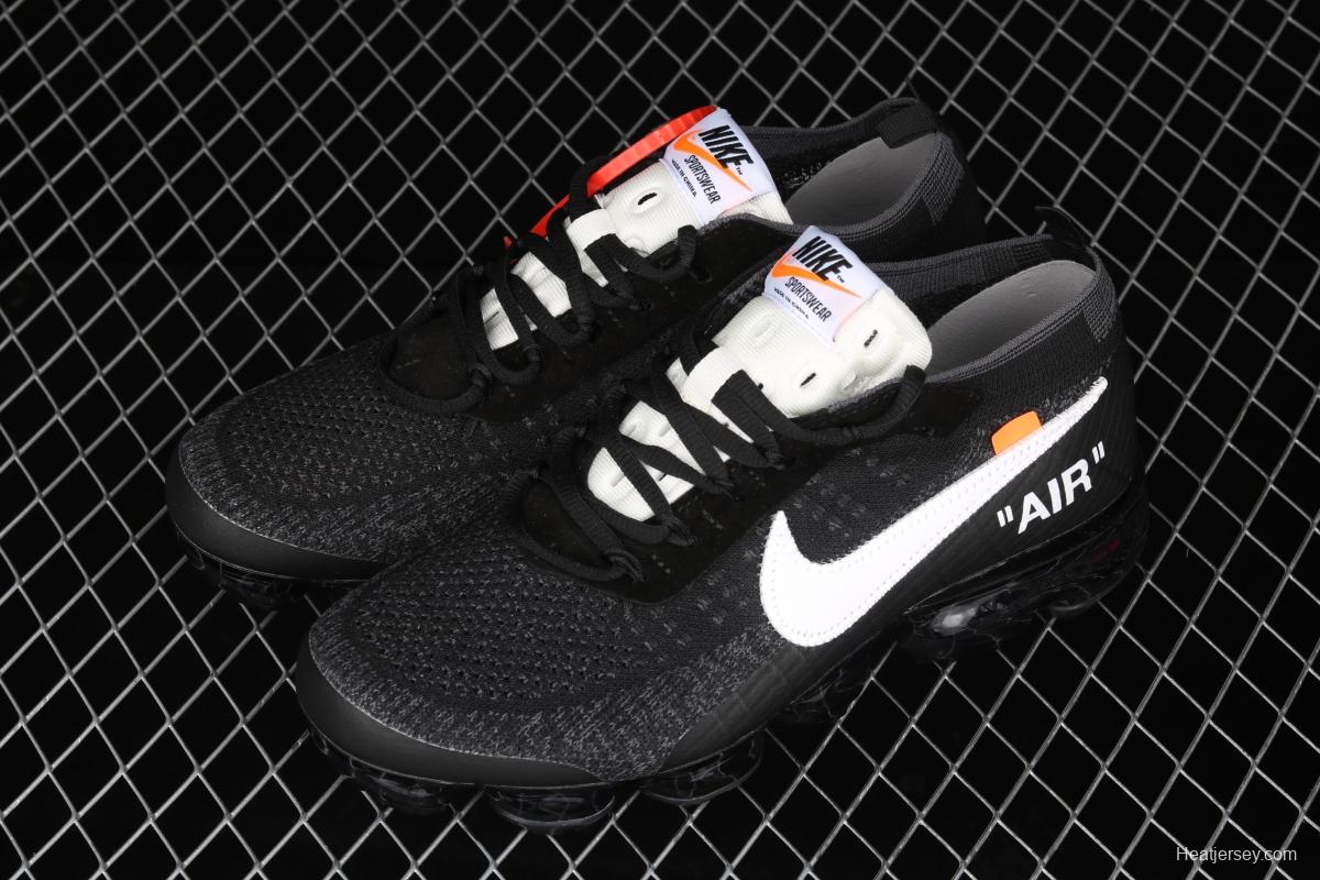 OFF-White x NIKE Vapor Max steam cushion jogging shoes AA3831-001