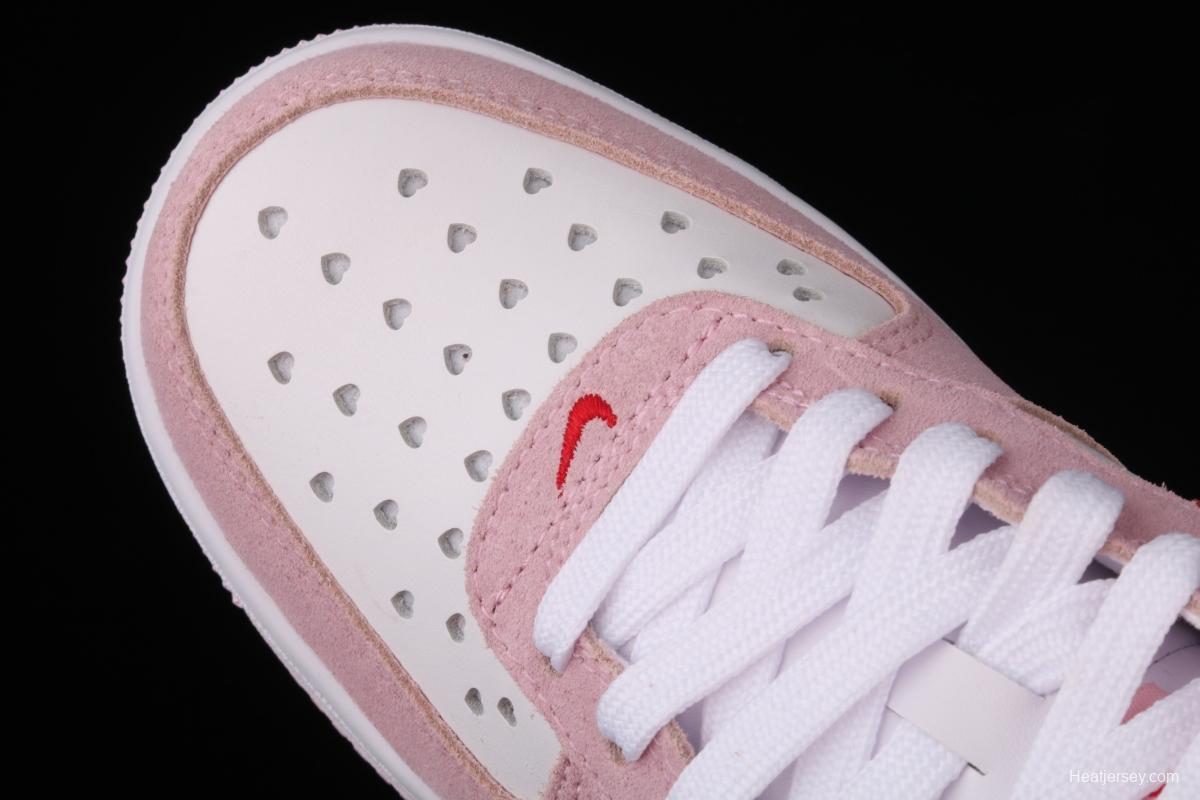 NIKE Air Force 11607 QS Pink Valentine's Day PEACEMINUSONE same style DD3384-600