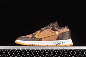 Air Jordan 1 LV jointly customized low-top basketball shoes 554724-555