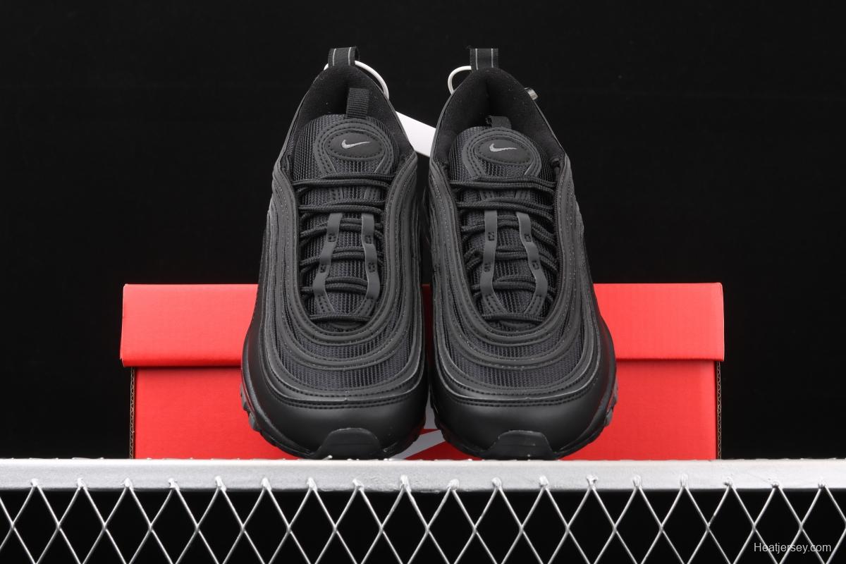 NIKE Air Max 973M reflective all-black bullet air cushion running shoes 921733-001