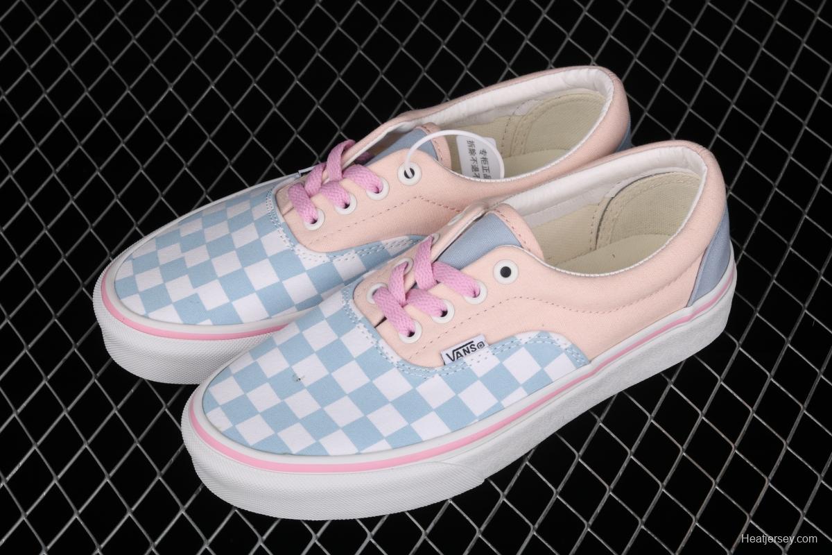 Vans Era blue powder checkerboard low-top casual board shoes VN0A4BV5VEG