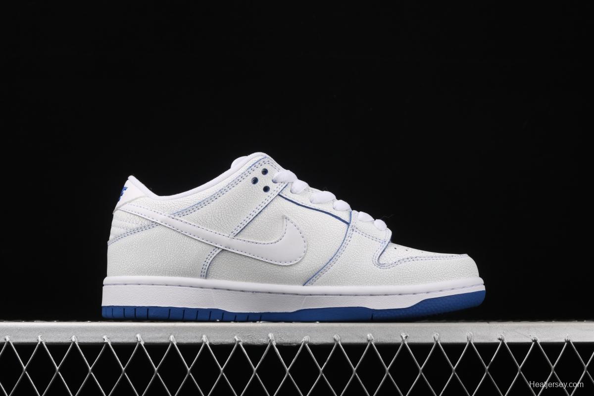 NIKE SB DUNK Low Pro Magnolia QQ crack ice blue blue porcelain sports skateboard shoes CJ6884-100