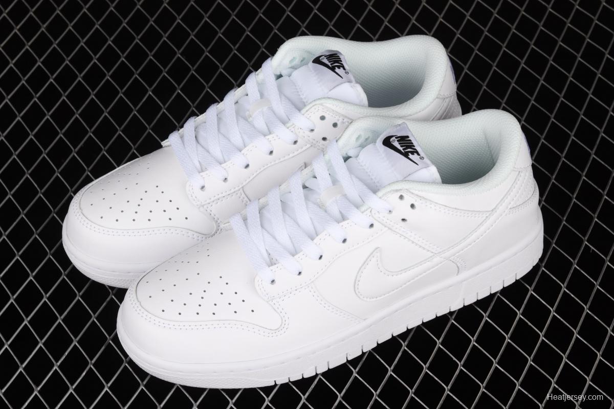 NIKE SB DUNK Low Prm pure white color SB buckle rebound fashion leisure board shoes DD1503-109