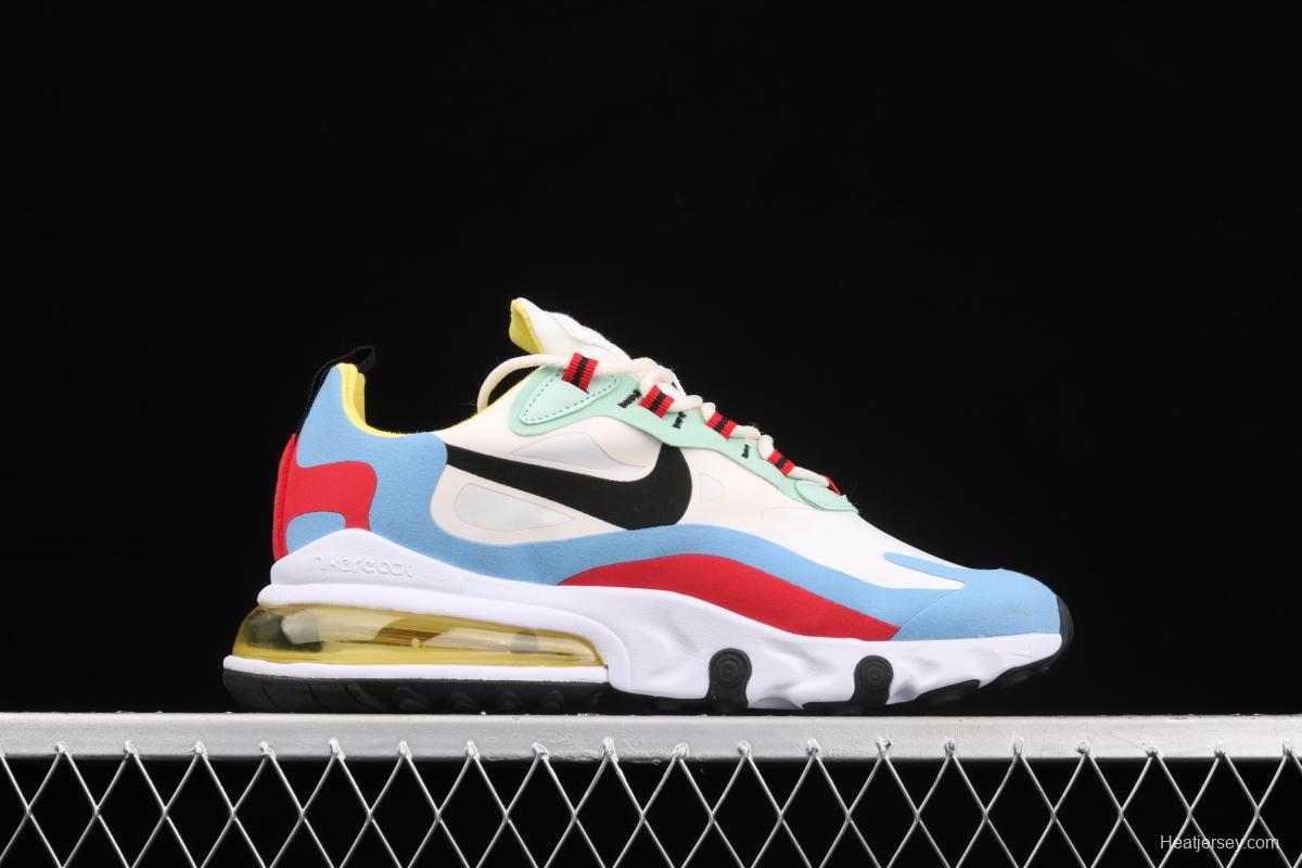 NIKE Air Max 270React new high-frequency mesh function half-palm air cushion running shoes AT6174-002