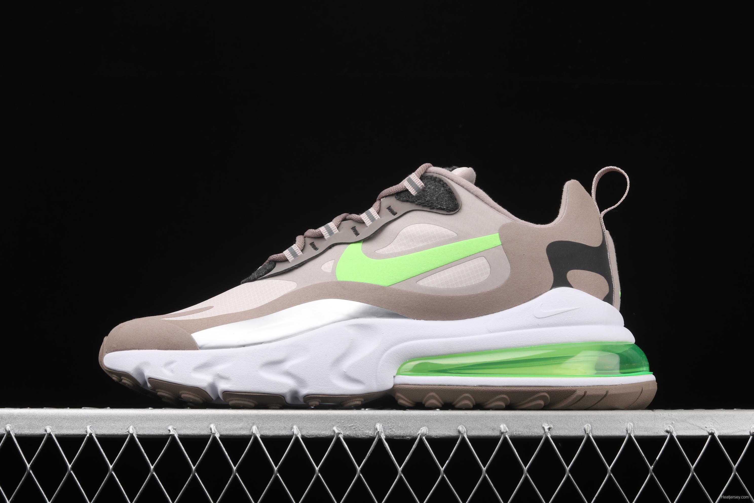 NIKE Air Max 270React new high-frequency mesh hollowing out function half-palm air cushion running shoes CQ4598-231