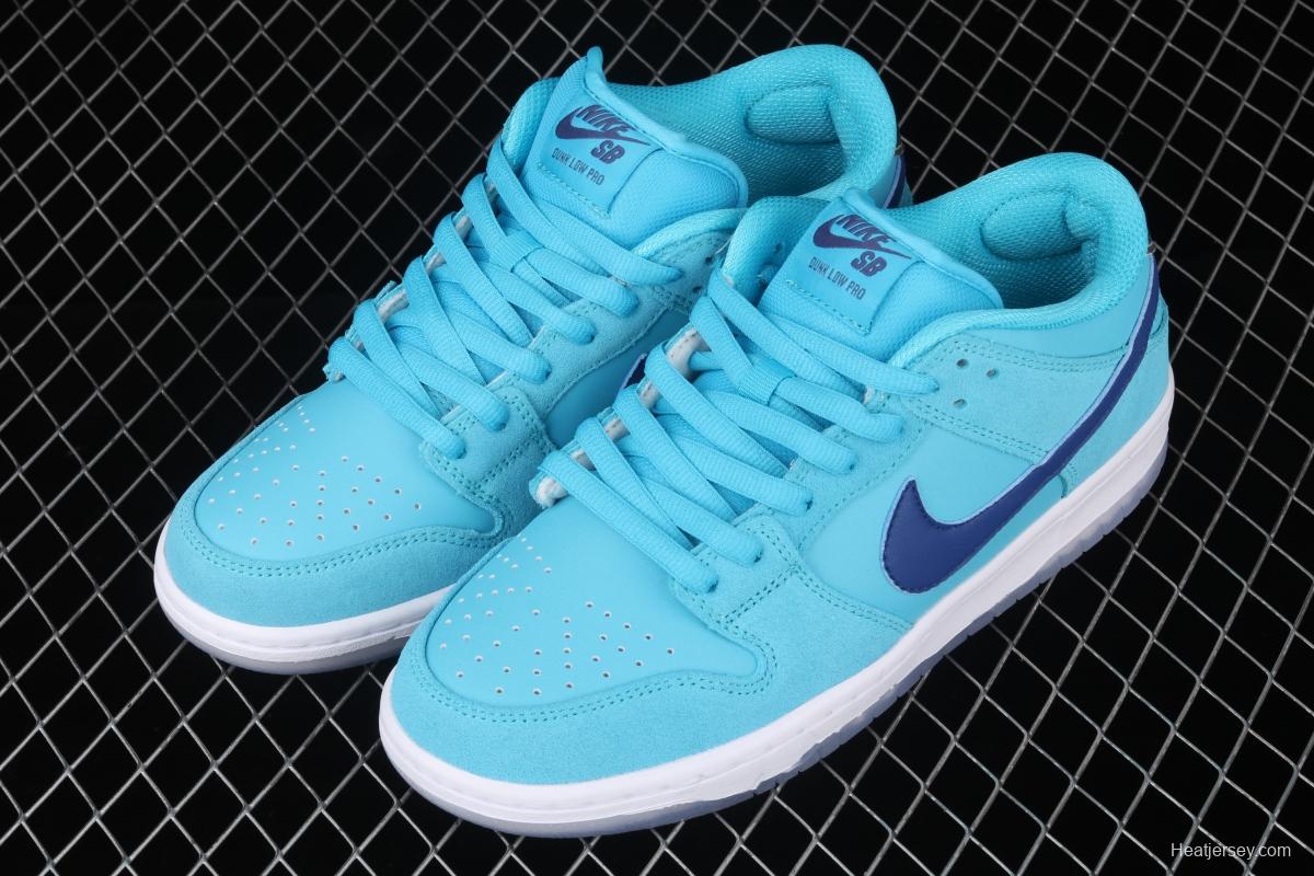 NIKE SB DUNK Low Pro sky blue wool-like low-top casual board shoes BQ6817-400