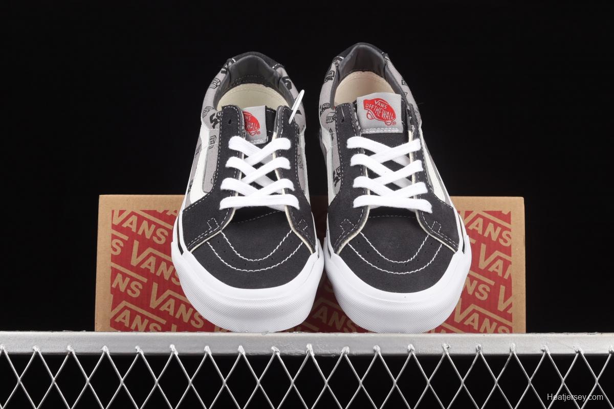 Kazuki Kuraishi x Vans SK8-Low Cangshi Yishu co-branded gray suede low-top skateboard shoes VN0A4UUK6UU