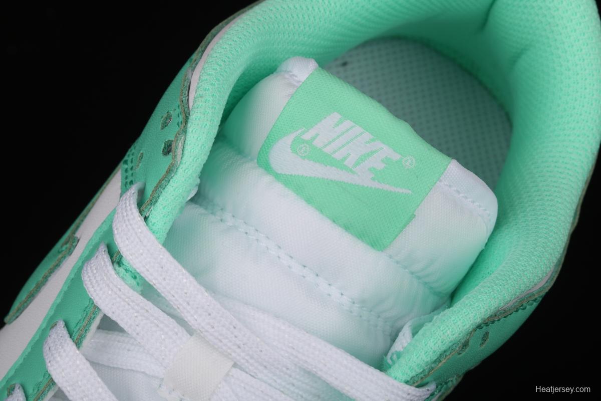 NIKE SB DUNK Low White/Green Glow Tiffany Green White Slam Dunk Series low side leisure sports skateboard shoes DD1503-105