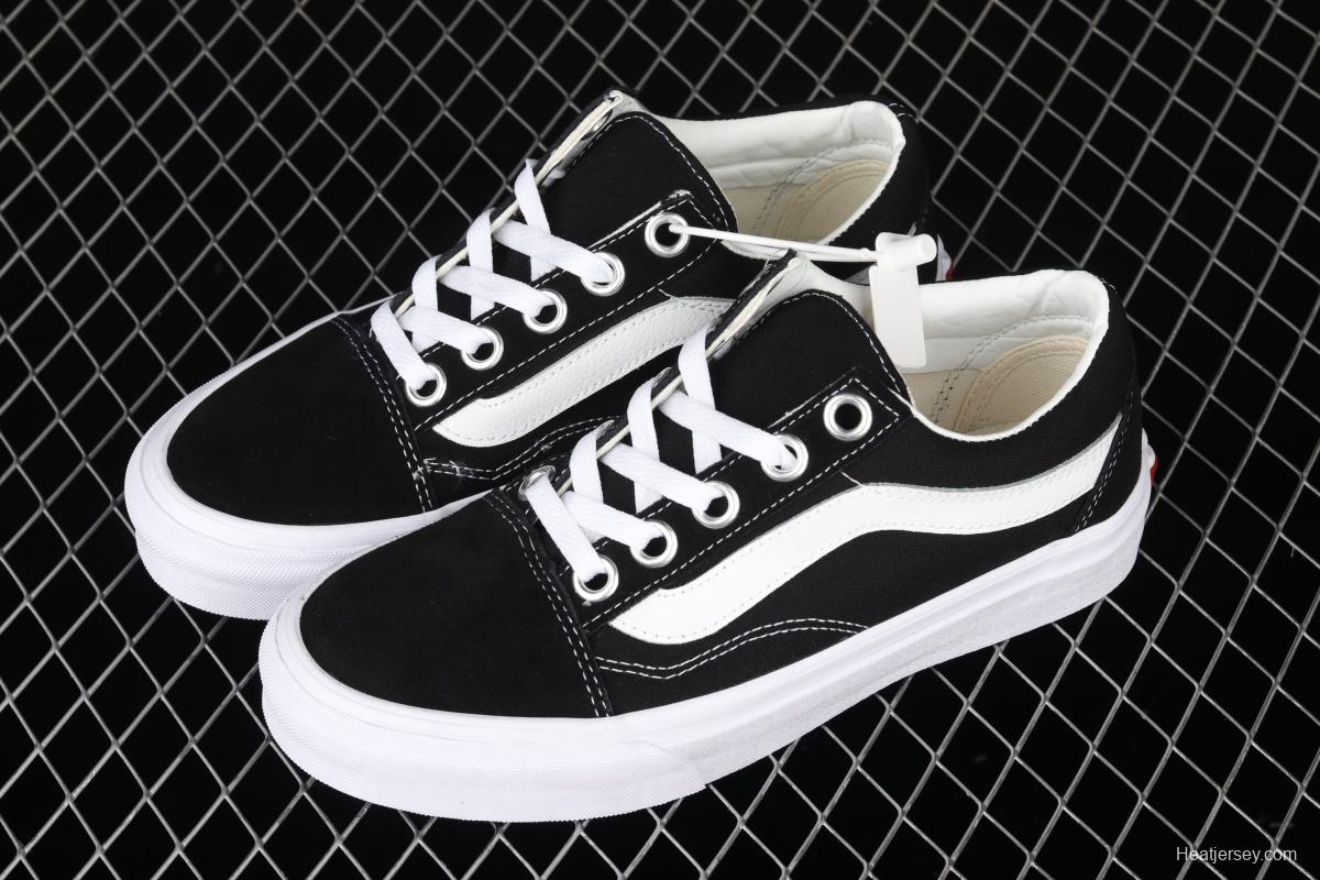 Vans Old Skool OS black and white side wide stripes LOGO low-top trendy sneakers VN0A3WLY6BT