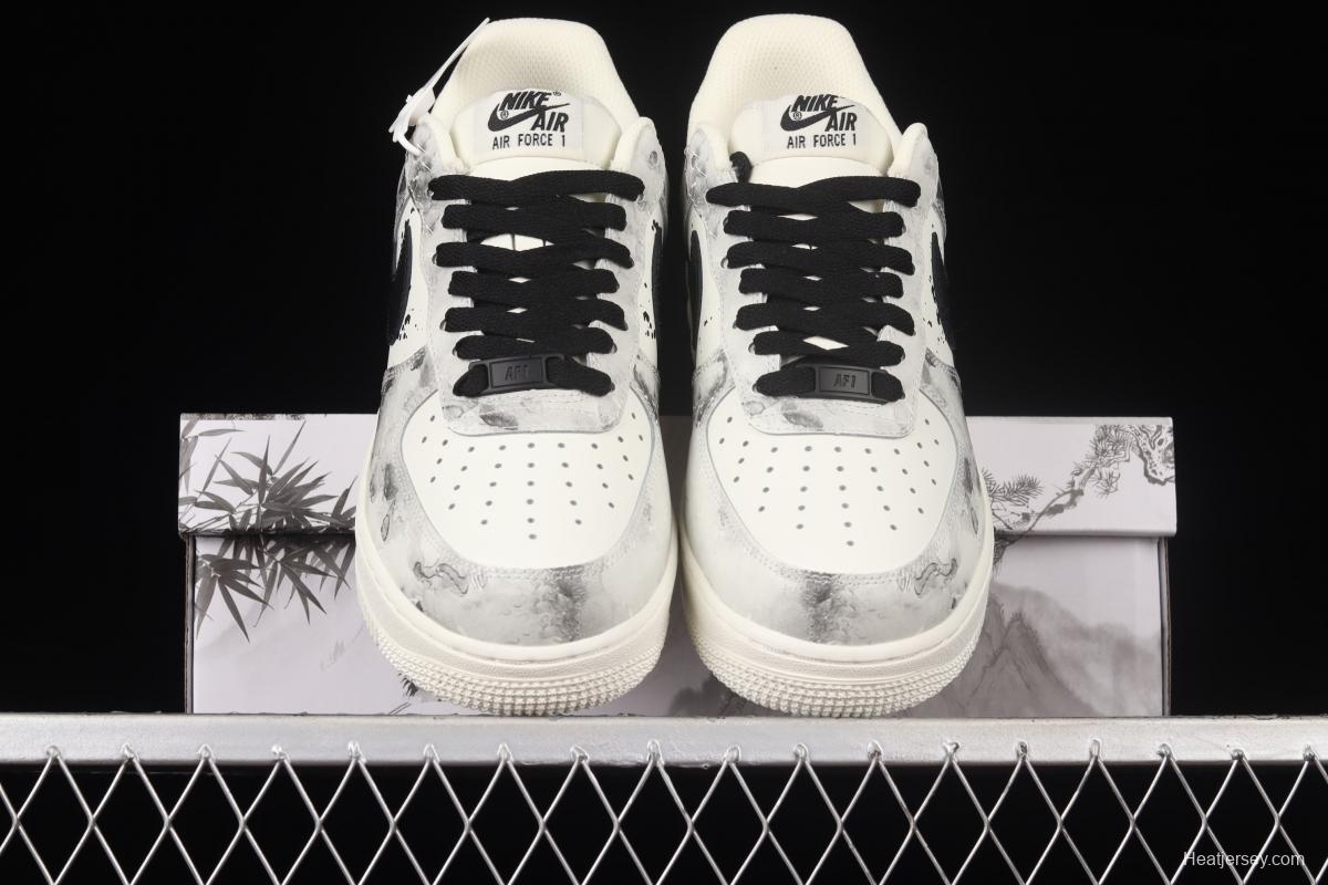 NIKE Air Force 11607 Low landscape ink painting Chinese limelight low-top casual board shoes BL1522-089