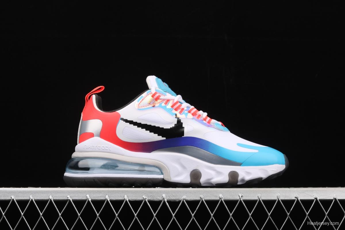 NIKE Air Max 270React new high-frequency mesh function half-palm air cushion running shoes DC0833-101