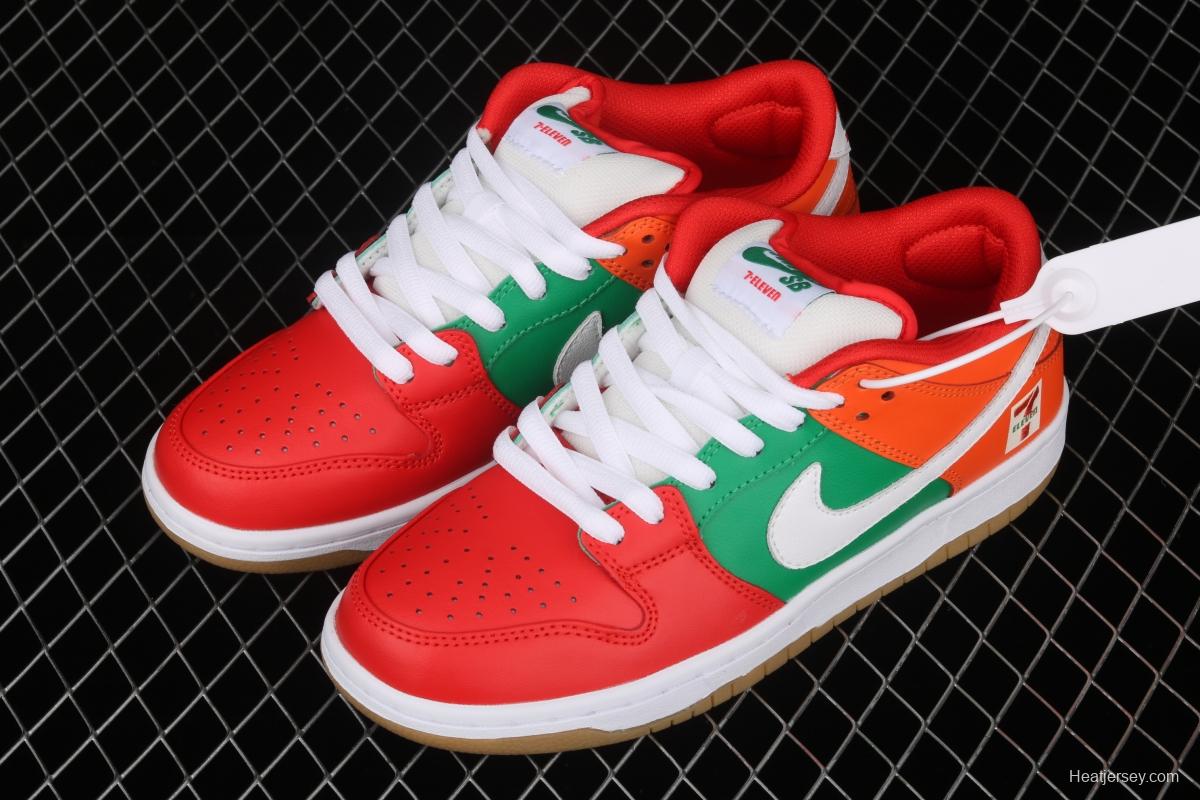 7-Eleven x NIKE SB DUNK Low heavyweight low-top skateboard shoes CZ5130-600