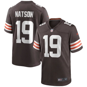 Men's JoJo Natson Brown Player Limited Team Jersey