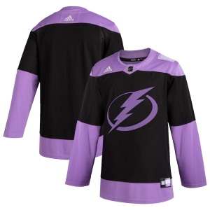 Men's Black Hockey Fights Cancer Practice Team Jersey