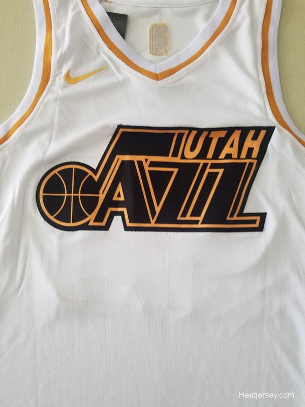 Donovan Mitchell 45 White Golden Edition Jersey