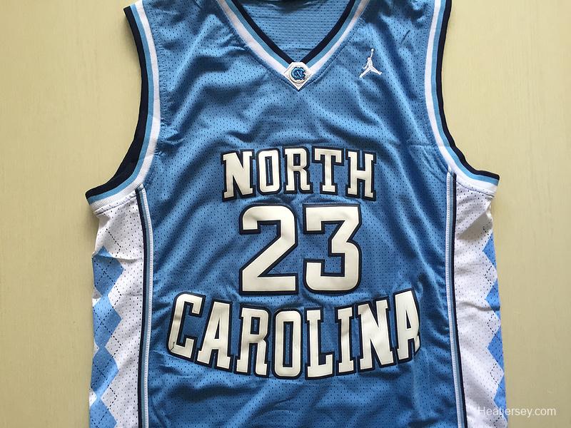 Michael Jordan 23 North Carolina College Basketball Jersey With AJ Logo