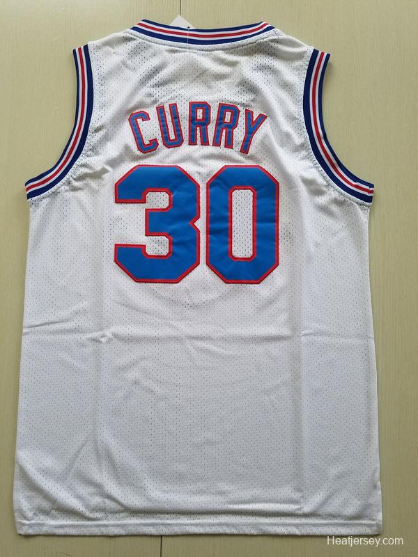 Stephen Curry 30 Movie Edition White Basketball Jersey