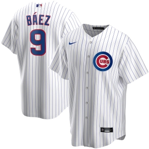 Men's Javier Baez White Home 2020 Player Team Jersey