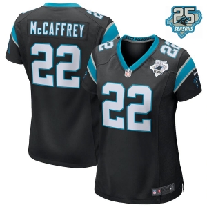 Women's Christian McCaffrey Black 25th Season Player Limited Team Jersey