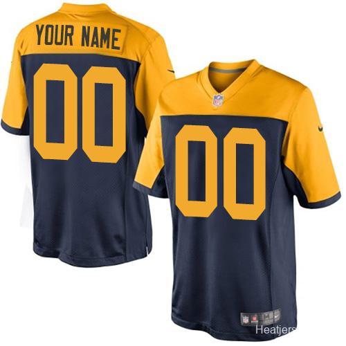 Men's Navy Custom Throwback Limited Team Jersey