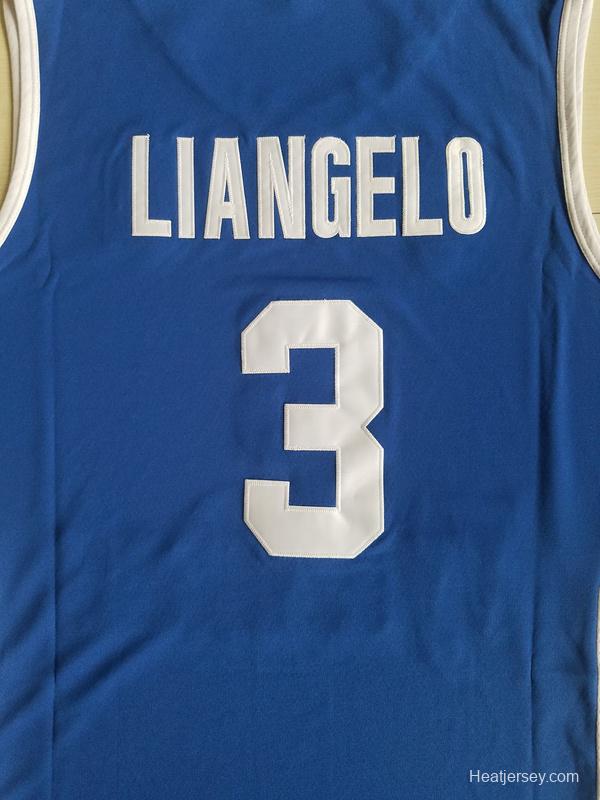 LiAngelo Ball 3 Lithuania Vytautas Blue Basketball Jersey