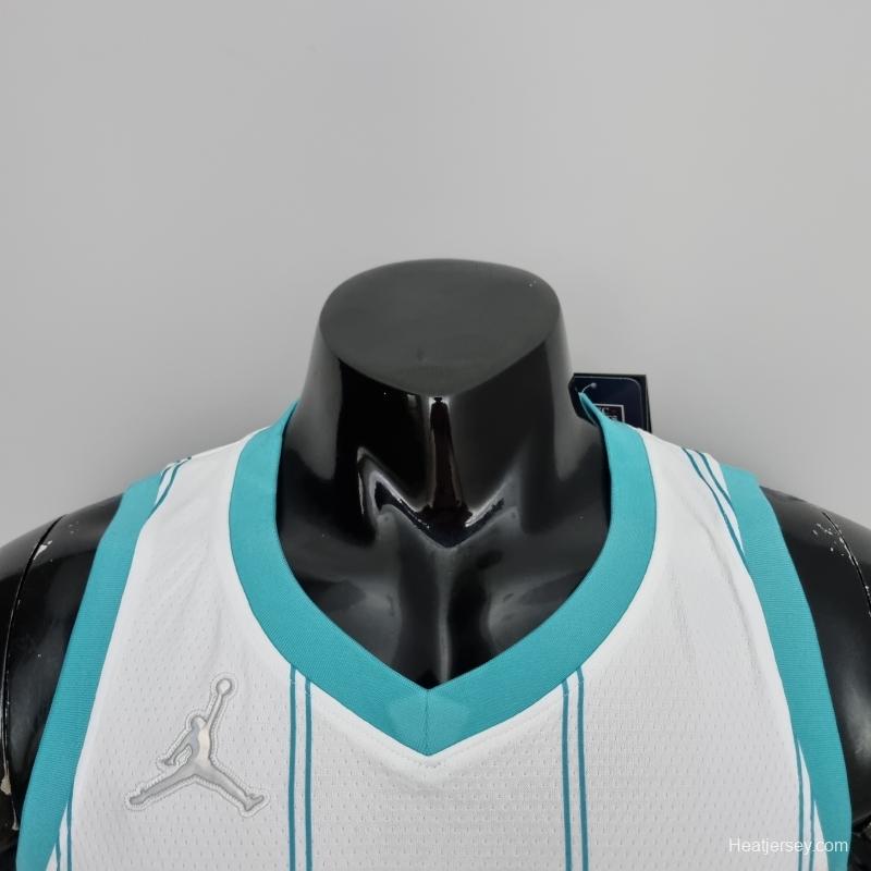 75th Anniversary BALL #1 Charlotte Hornets White NBA Jersey