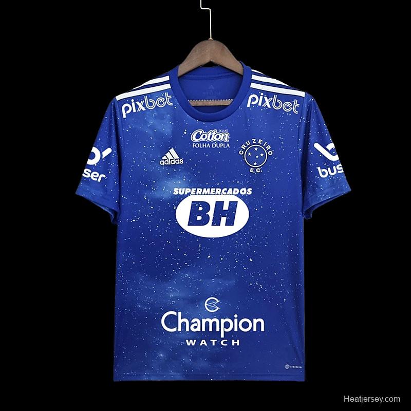 22/23 All Sponsors Cruzeiro Soccer Jersey